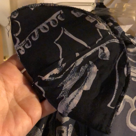 Studio A Black/grey S silk fitted style blouse - Picture 7 of 8